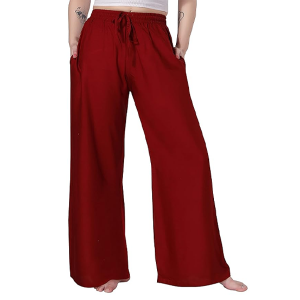 Women's and Girls Cotton Reyon Regular Fit Palazzo Pants