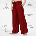 Women's and Girls Cotton Reyon Regular Fit Palazzo Pants
