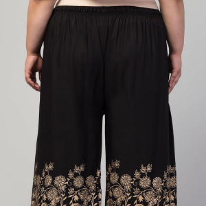 Women Gold Palazzo Flared Palazzo | Comfortable Bottom