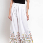 Women Flower Print Palazzo Pants : Printed Design