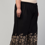 Women Gold Palazzo Flared Palazzo | Comfortable Bottom