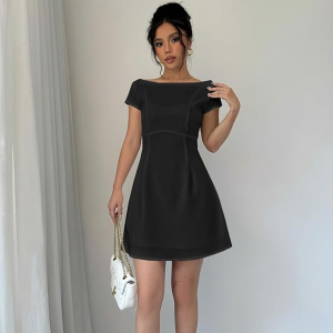 A-line One Piece Dress for Women Short