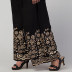 Women Gold Palazzo Flared Palazzo | Comfortable Bottom
